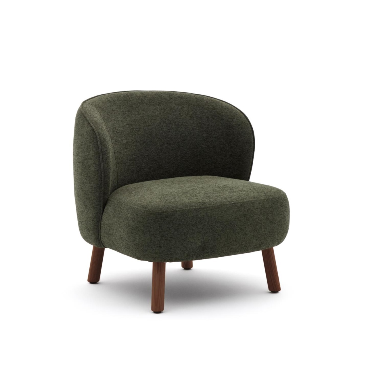 Chairs Fotoliu verde din textil Ulit Chenille Kave Home