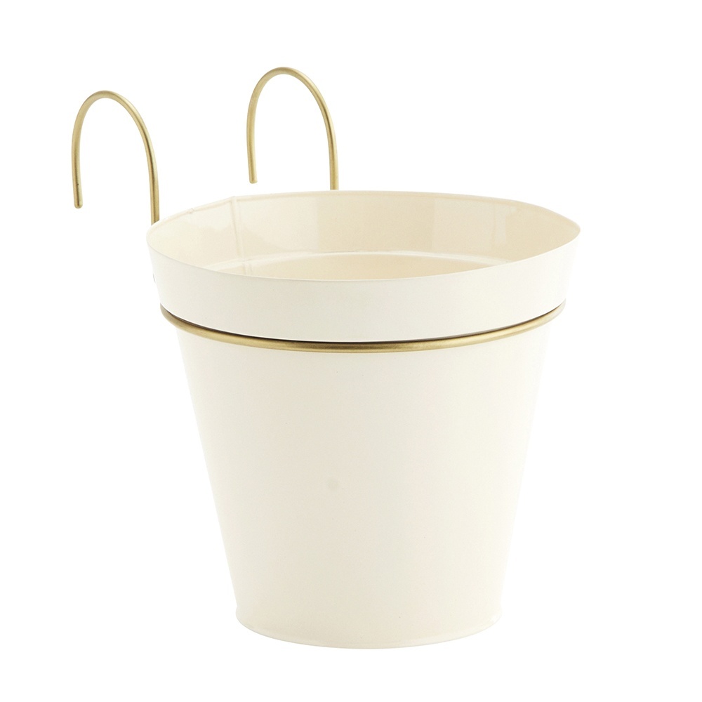Pots & Planters Jardiniera crem/aurie din metal 21 cm Tory Madam Stoltz
