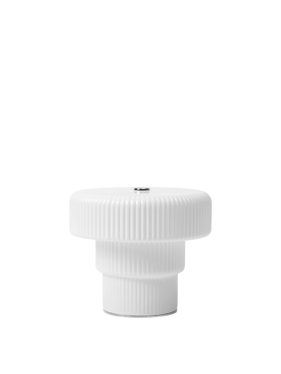 Lamps Lampa portabila alb din sticla 10 cm Ripple Ferm Living