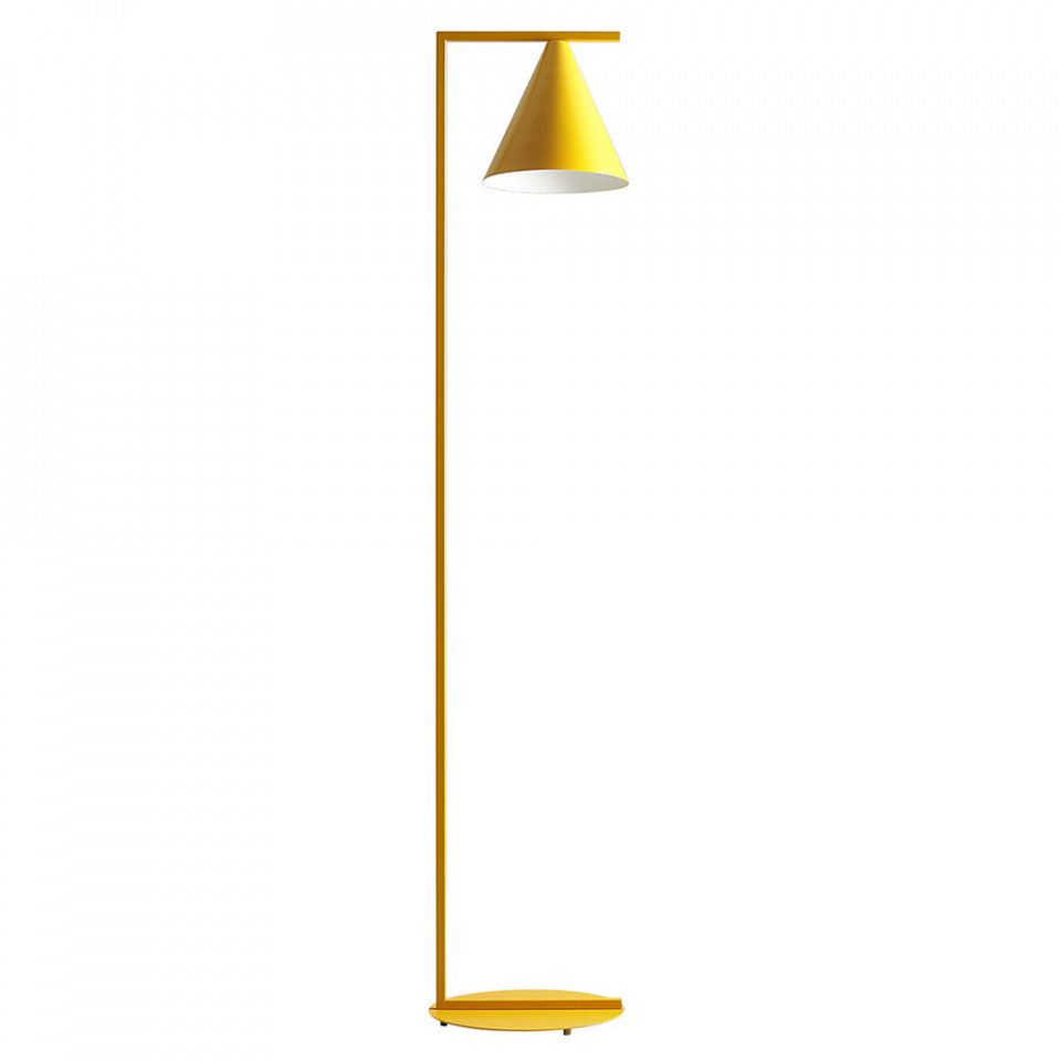 Quiet Object Lampadar galben mustar din metal 165 cm Form Quiet Object