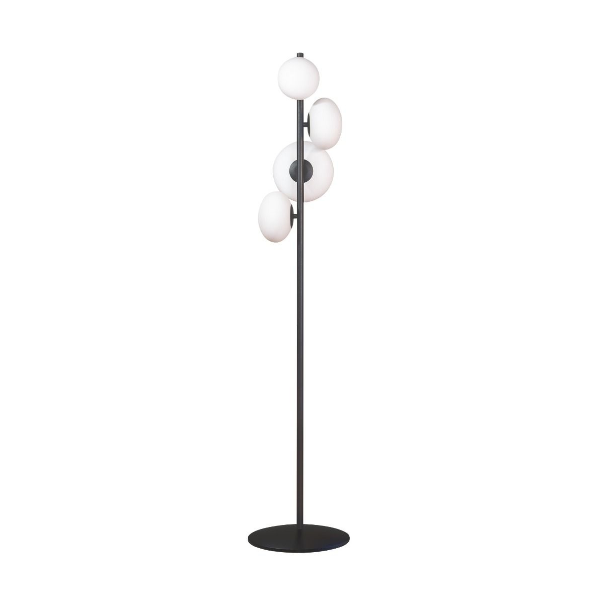 Lamps Lampadar negru/alb din metal cu 4 becuri 140 cm Omi Zuma Line