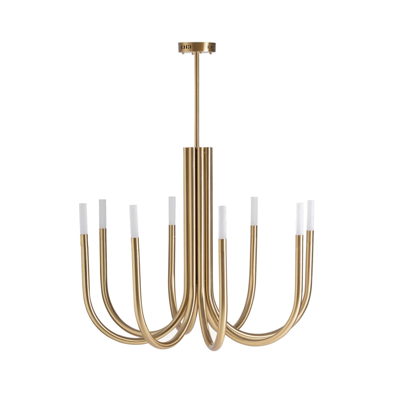 hol Lustra alba/aurie din metal cu 8 LED-uri Naim Vical Home