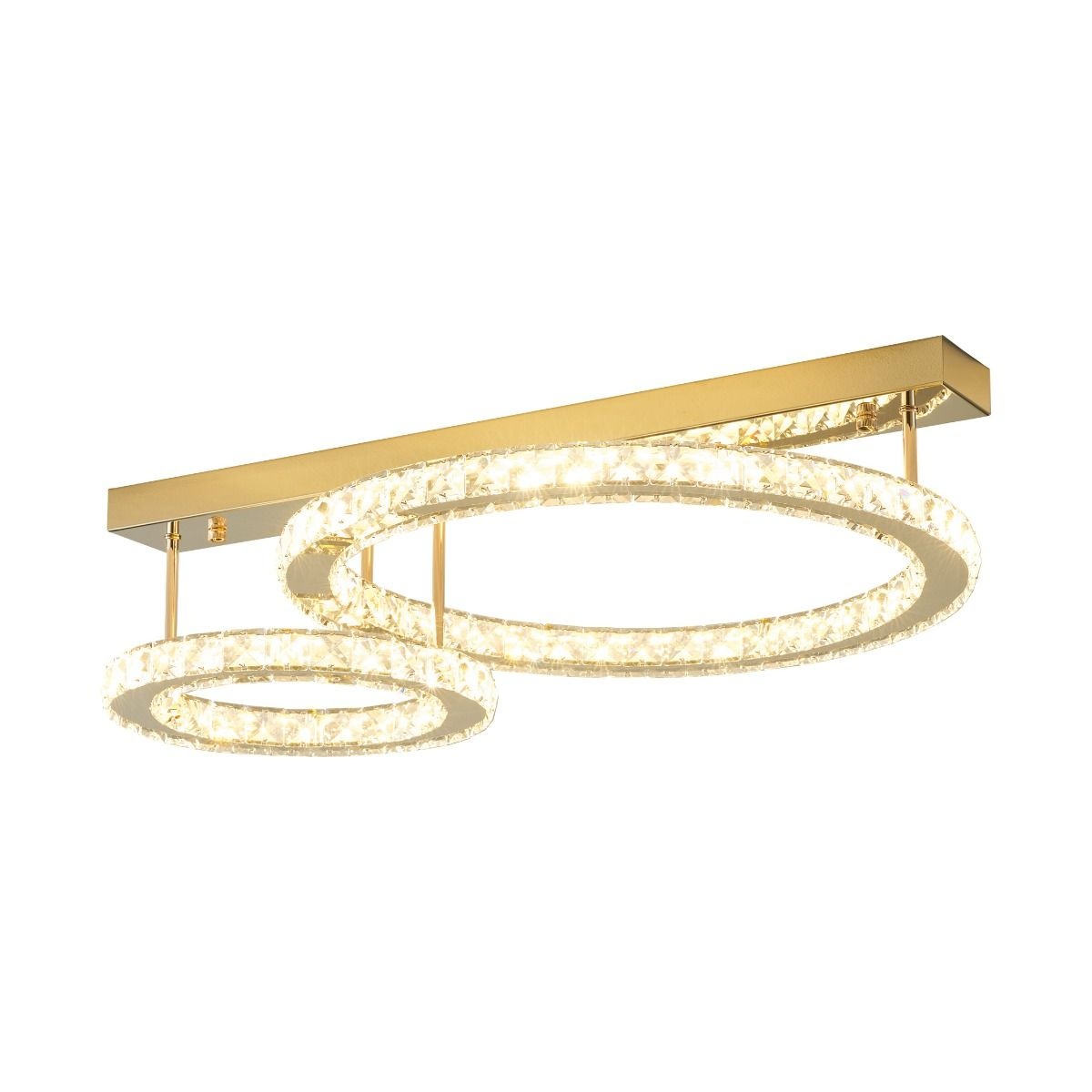 Lighting Fixtures Lustra aurie din metal cu 2 LED-uri Girona Zuma Line