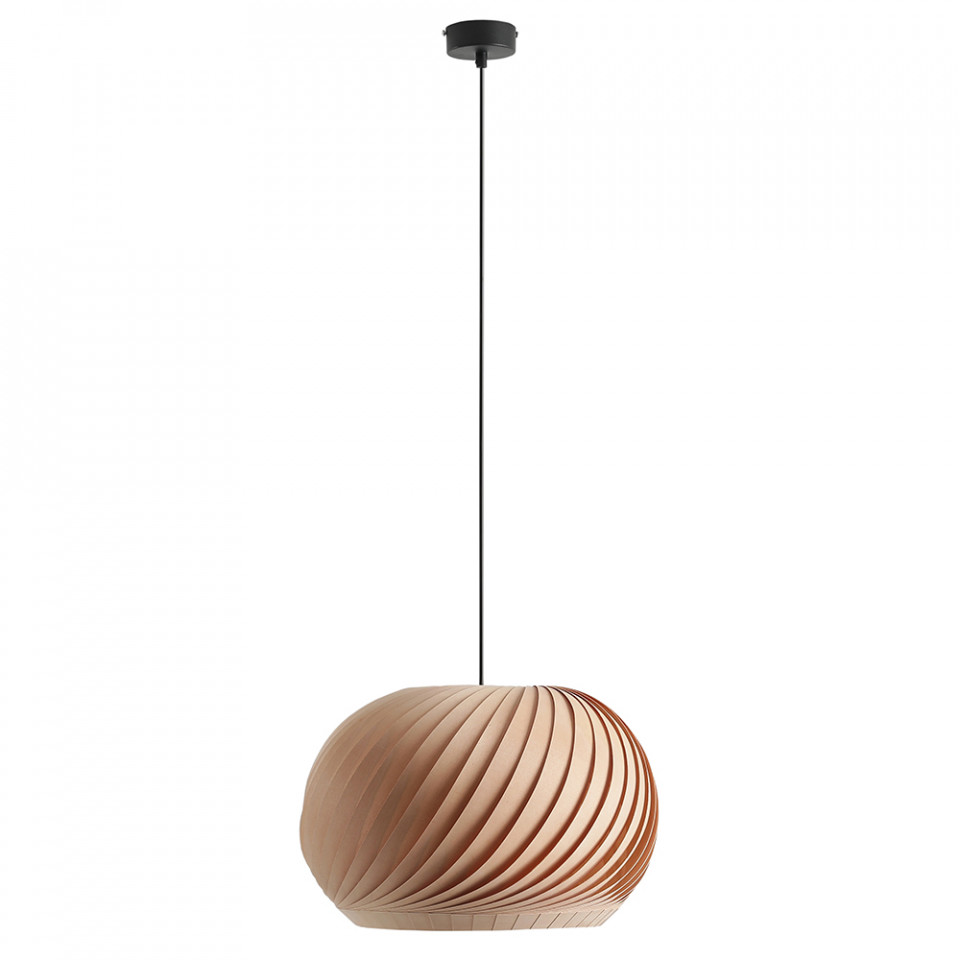 Quiet Object Lustra maro inchis din lemn Spiral M Quiet Object