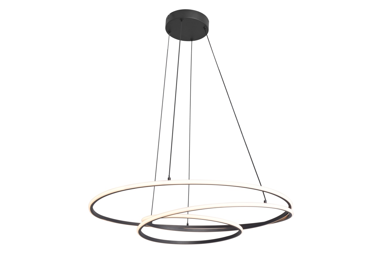 Lighting Fixtures Lustra neagra din metal Zephyra Zuma Line