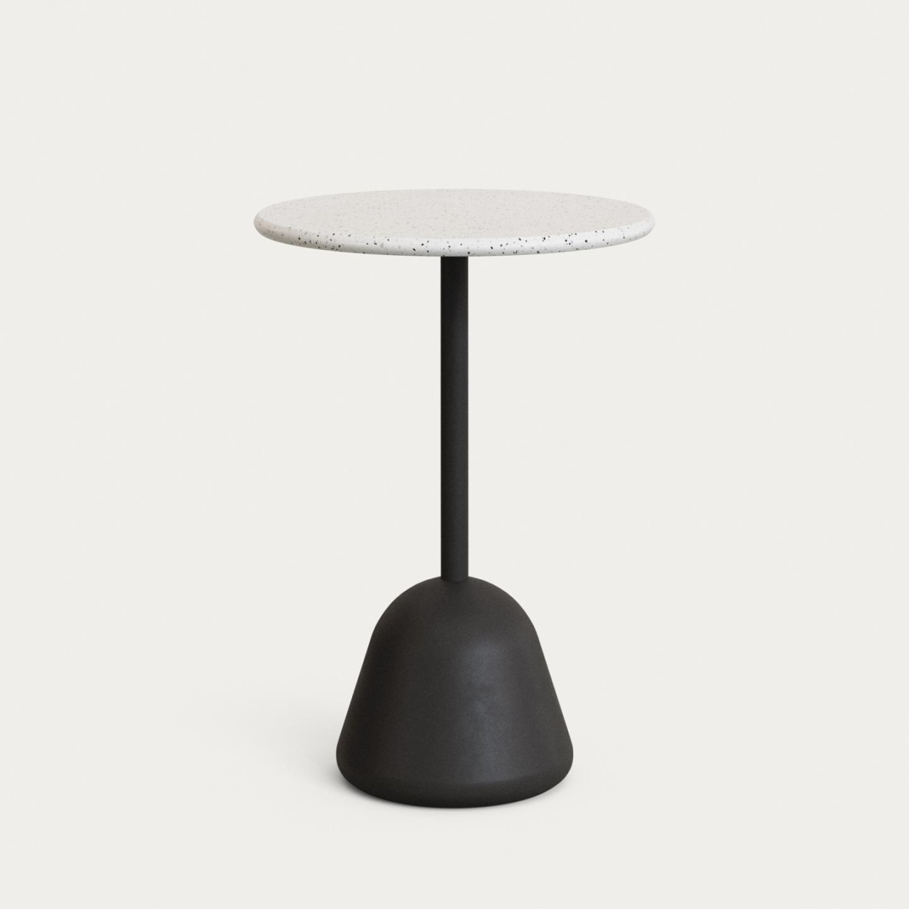 Outdoor Furniture Masa bar exterior alba/neagra din ciment 70 cm Saura 99 Round Kave Home