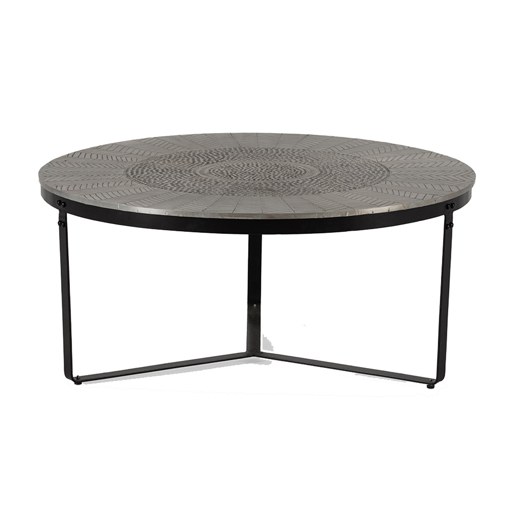Quiet Object Masa de cafea maro alama din metal 90 cm Clarisa Quiet Object