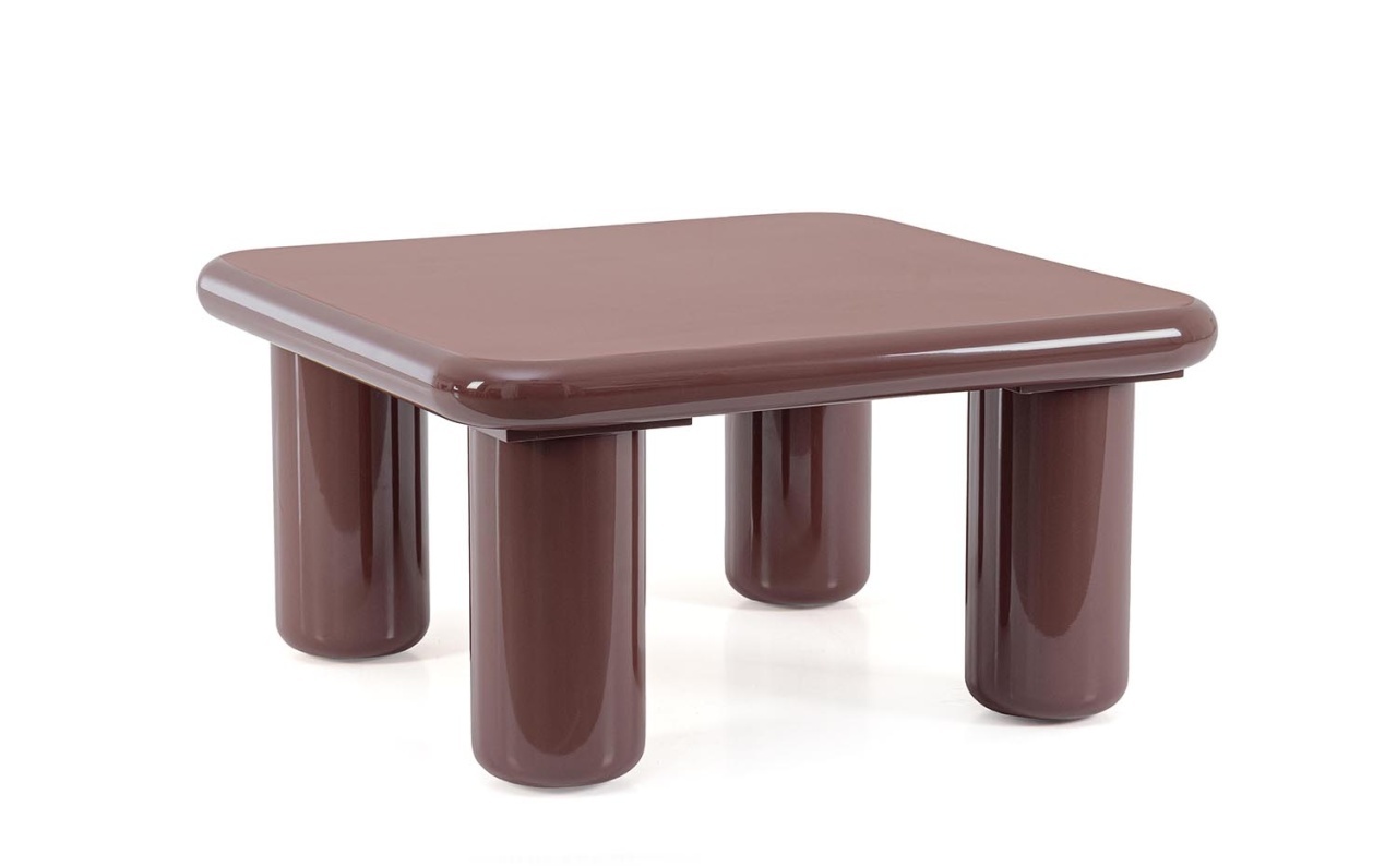 Tables Masa de cafea maro caramiziu 80x80 cm Otilia Bizzotto