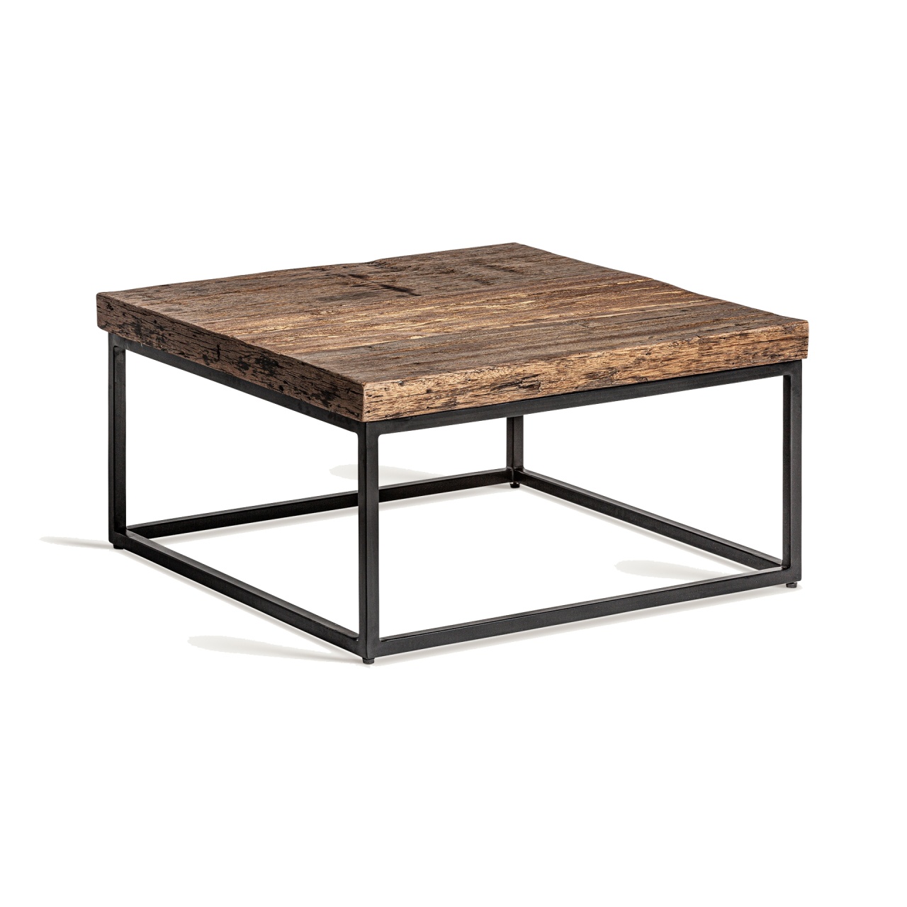 Accent Tables Masa de cafea maro/neagra din lemn 70x70 cm Walding Vical Home