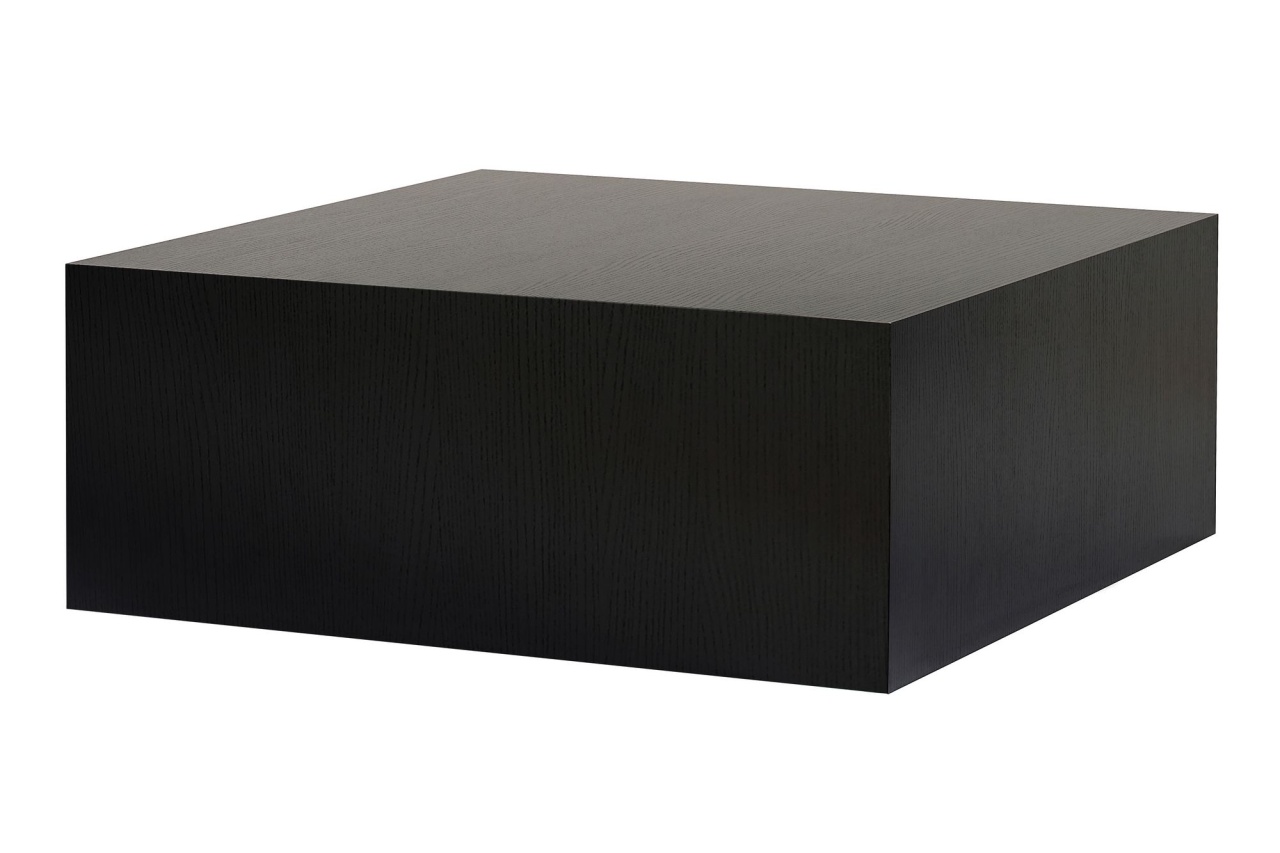 Coffee Tables Masa de cafea neagra 90x90 cm Prizma Nordure