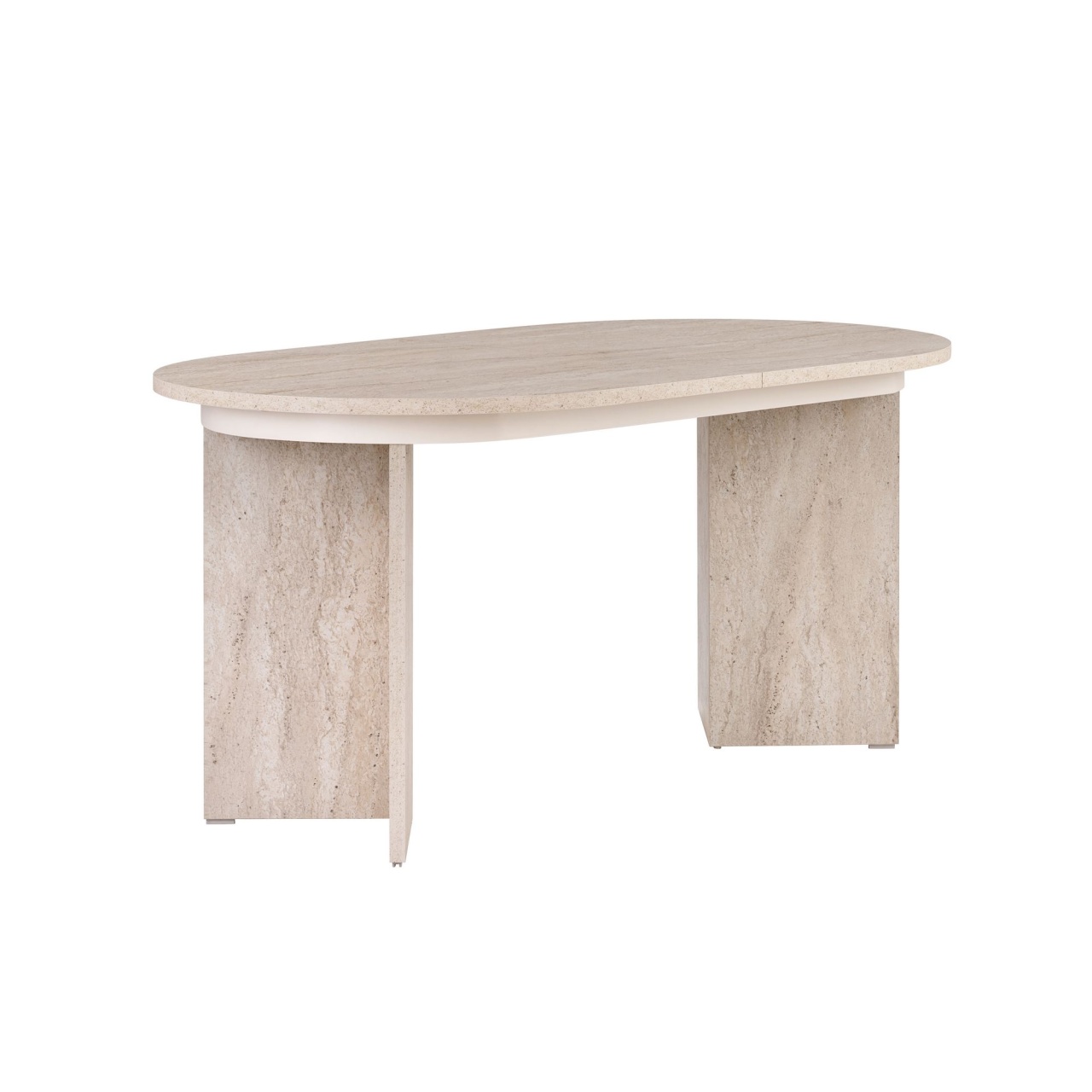 masa ovala extensibila Masa dining extensibila bej 90x160(200) cm Sorell Nordure