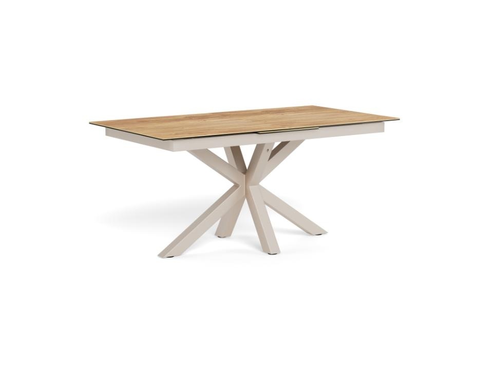 Kitchen & Dining Room Tables Masa dining extensibila maro/gri din ceramica 90x168(210) cm Heaven Actona Company