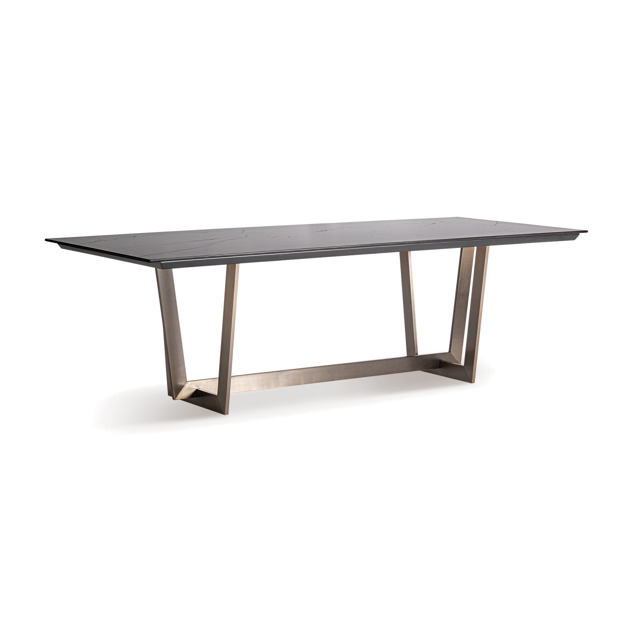 mese dining Masa dining neagra/aurie din ceramica 105x250 cm Tremp Vical Home