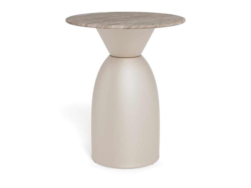 Coffee Tables Masa laterala gri din marmura 40 cm Ferrol Actona Company
