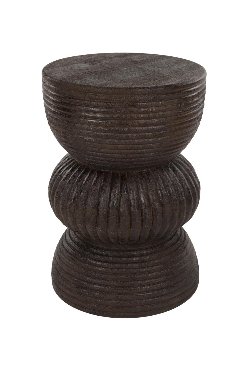Quiet Object Masa laterala maro din lemn 30 cm Santo Quiet Object