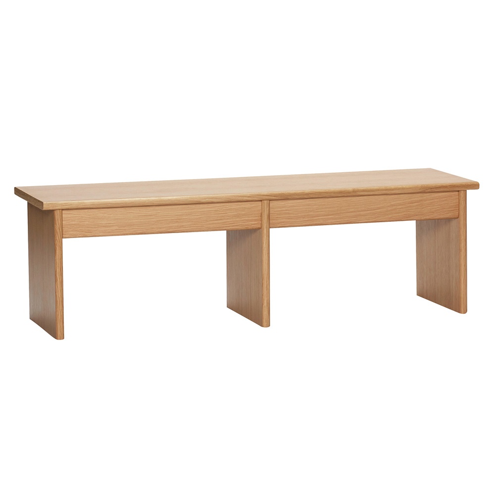 Tables Masa laterala maro din lemn 30x99 cm Doppio Hubsch