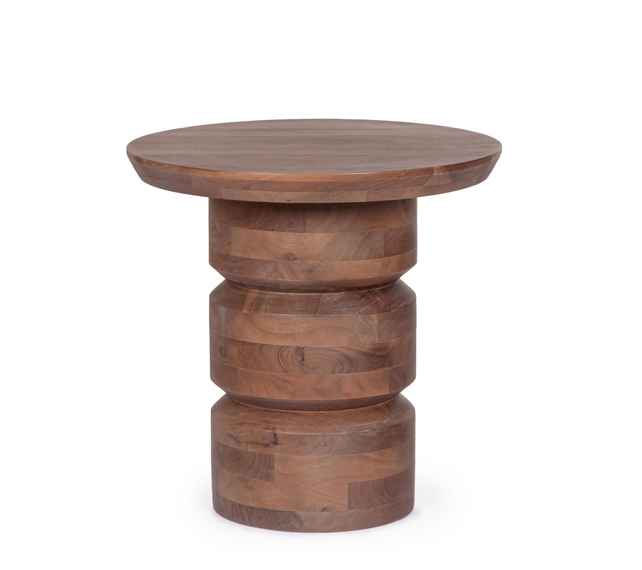 Coffee Tables Masa laterala maro din lemn 55 cm Cortez Bizzotto