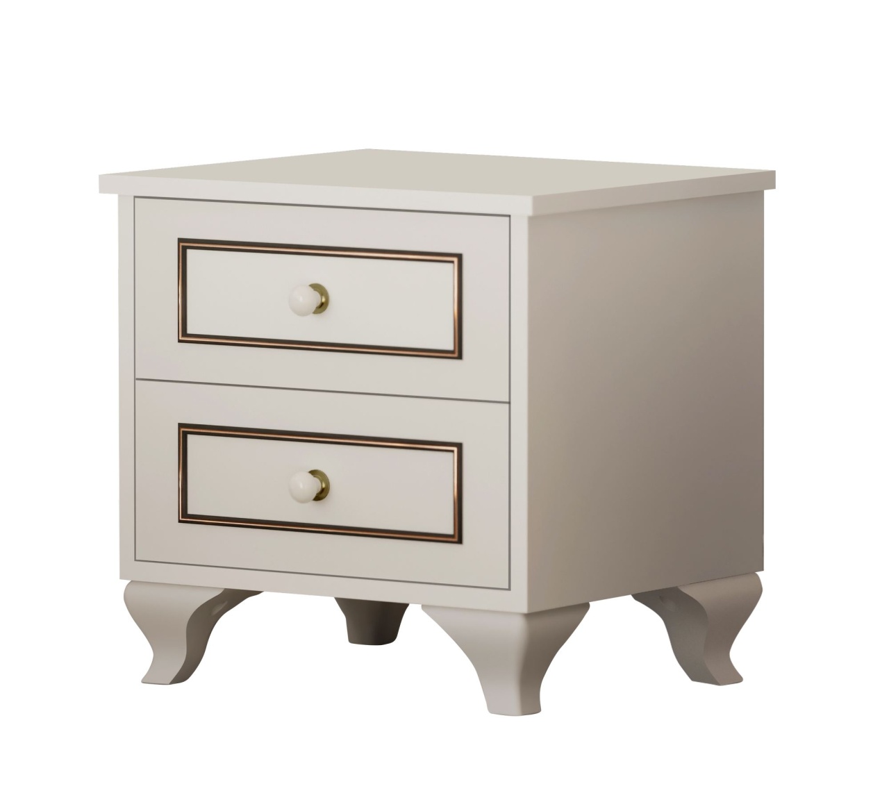 Nightstands Noptiera alba Siena The Home Collection