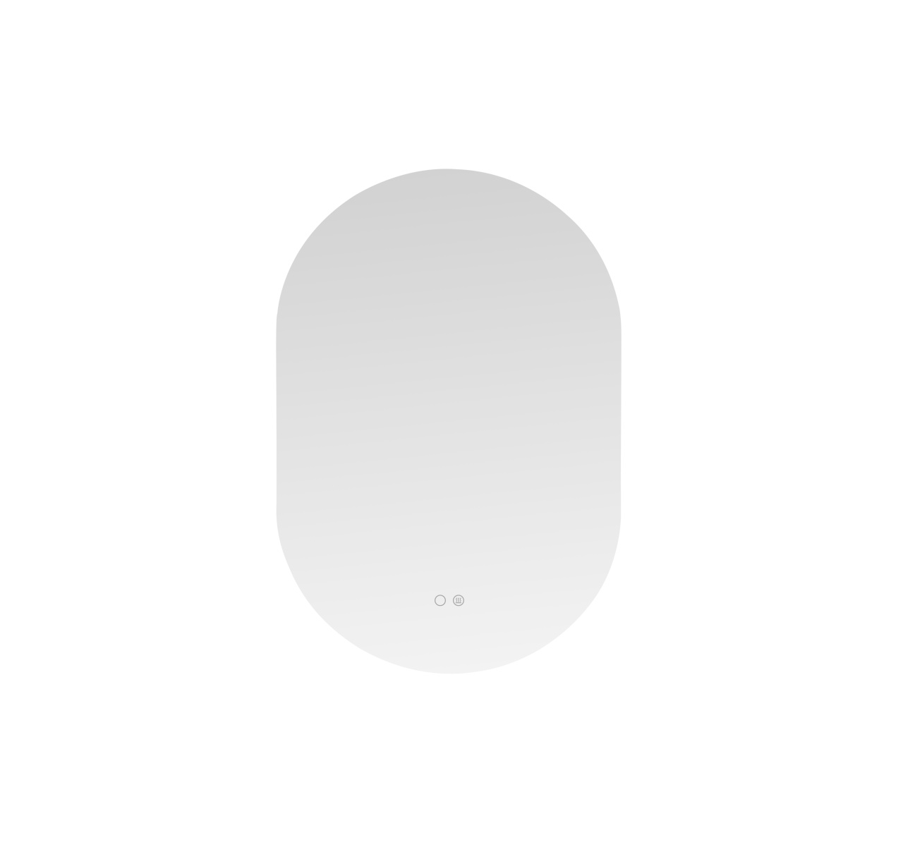 Mirrors Oglinda cu LED ovala argintie din sticla 50x70 cm Lissa Zuma Line