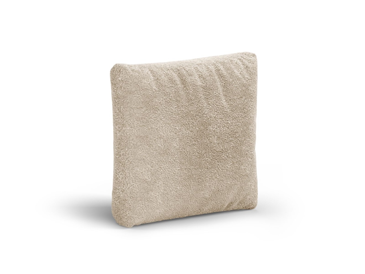 borduri trotuar Perna patrata bej nisipiu din textil 55x55 cm Heritage Boucle Rolf Micadoni