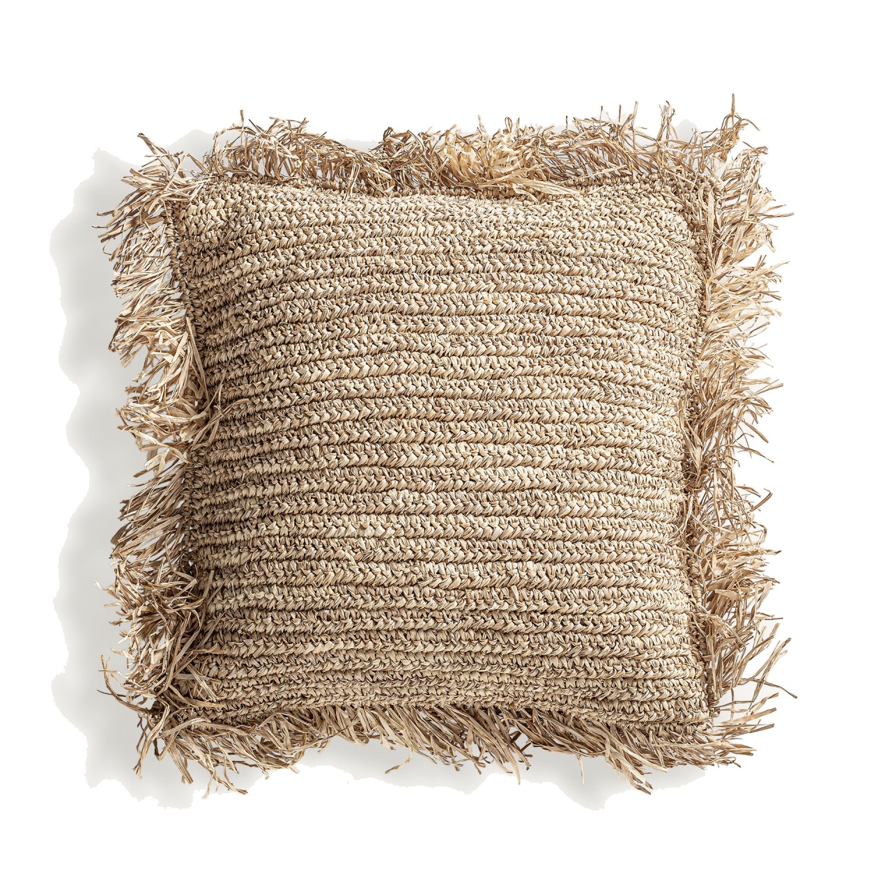 perna pentru bebe Perna patrata maro din fibre 50x50 cm Igotz Vical Home