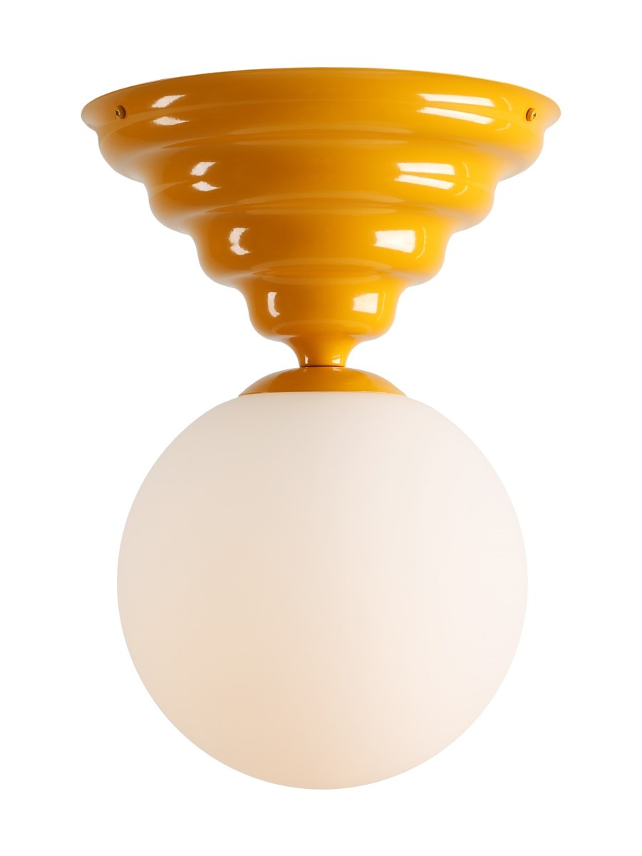 Lighting Fixtures Plafoniera galbena din metal Fala Large Aldex