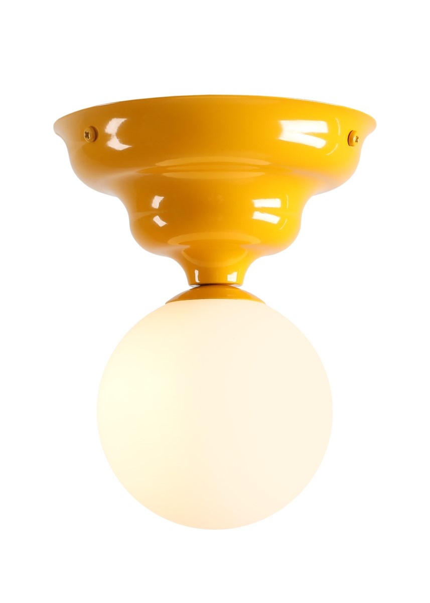 Lighting Fixtures Plafoniera galbena din metal Fala Small Aldex