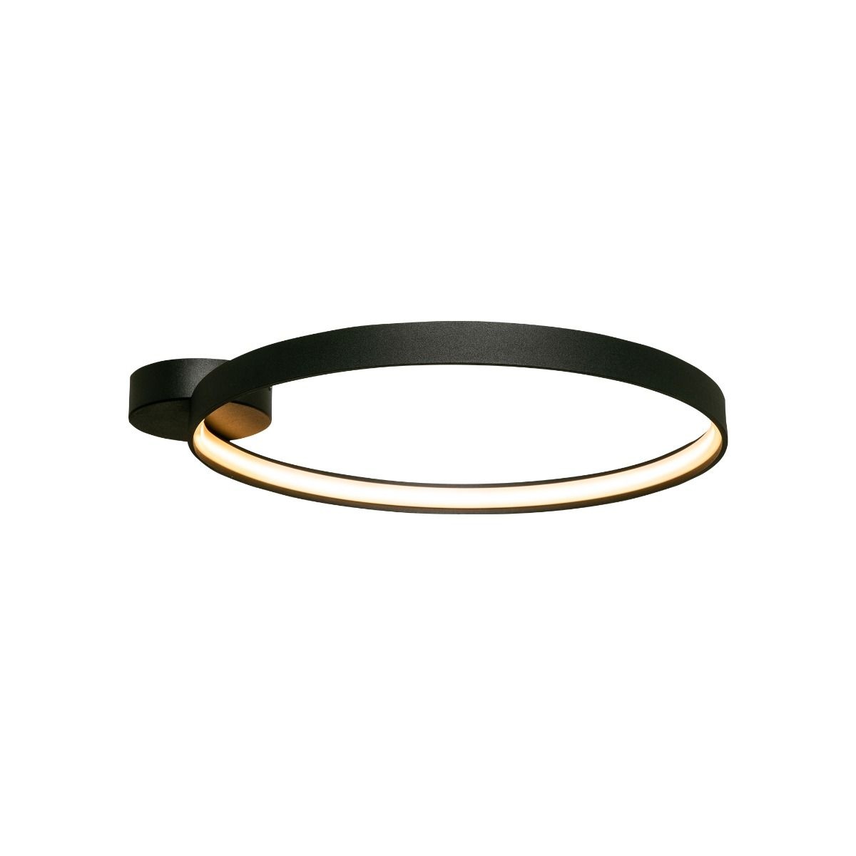 Lighting Fixtures Plafoniera neagra din metal Circle Zuma Line