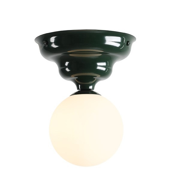 Lighting Fixtures Plafoniera verde inchis din metal Fala Small Aldex