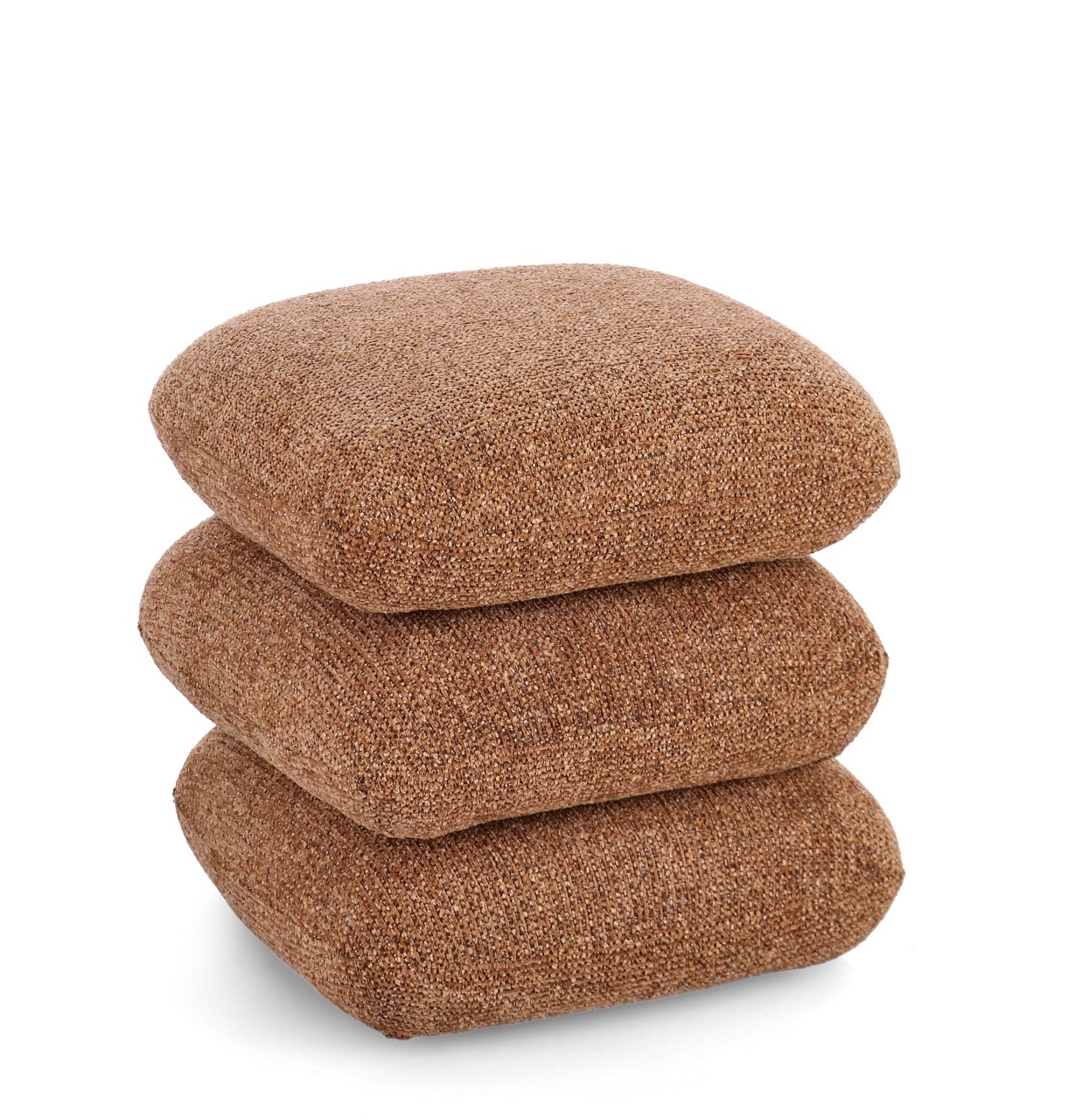 Ottomans Puf patrat maro teracota din textil 45x45 cm Antara Bizzotto