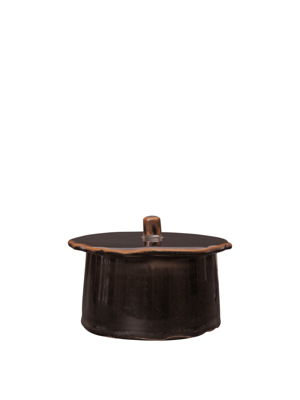 Food Storage Containers Recipient cu capac maro din ceramica 250 ml Marnen Ferm Living