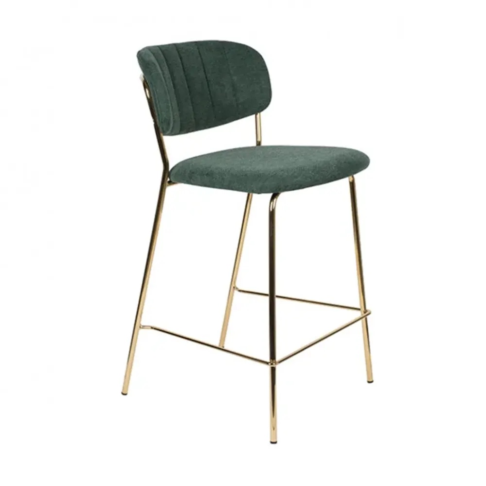 Quiet Object Scaun bar verde/auriu din textil lJolien Quiet Object