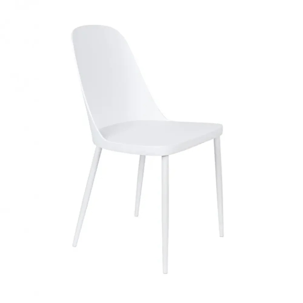 Quiet Object Scaun dining alb din metal Pip Quiet Object