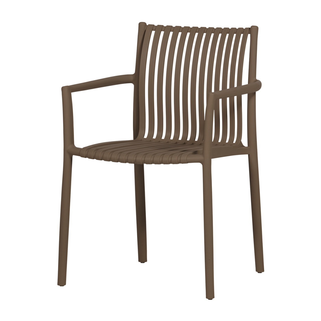Outdoor Furniture Scaun dining exterior maro din plastic Easy Going Woood