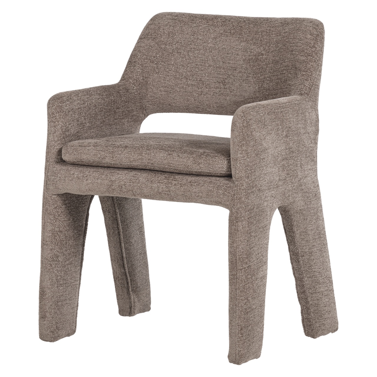 Chairs Scaun dining grej din textil Bigfoot Chenille Woood