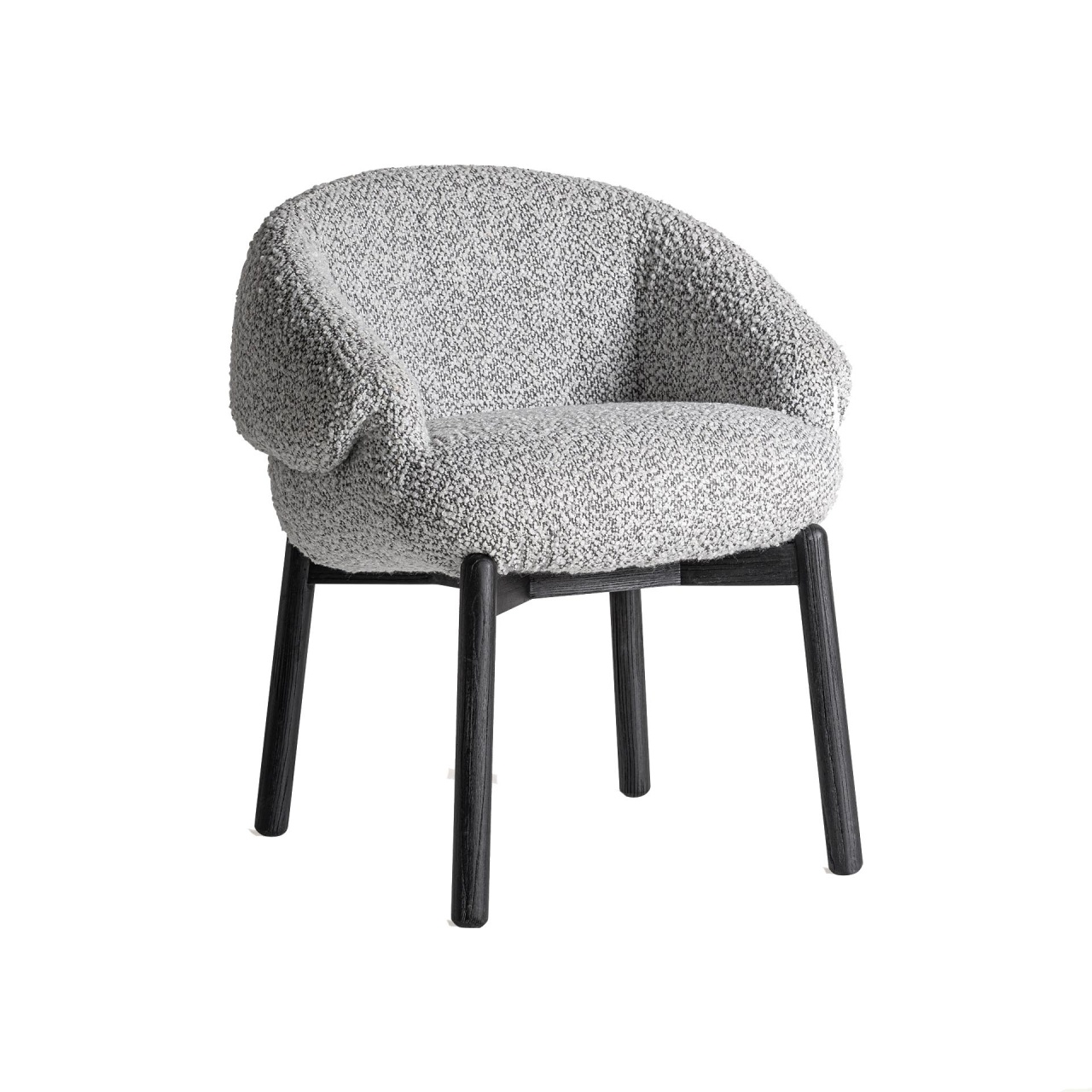 scaun dining roz Scaun dining gri/negru din lemn Jacquard Vical Home