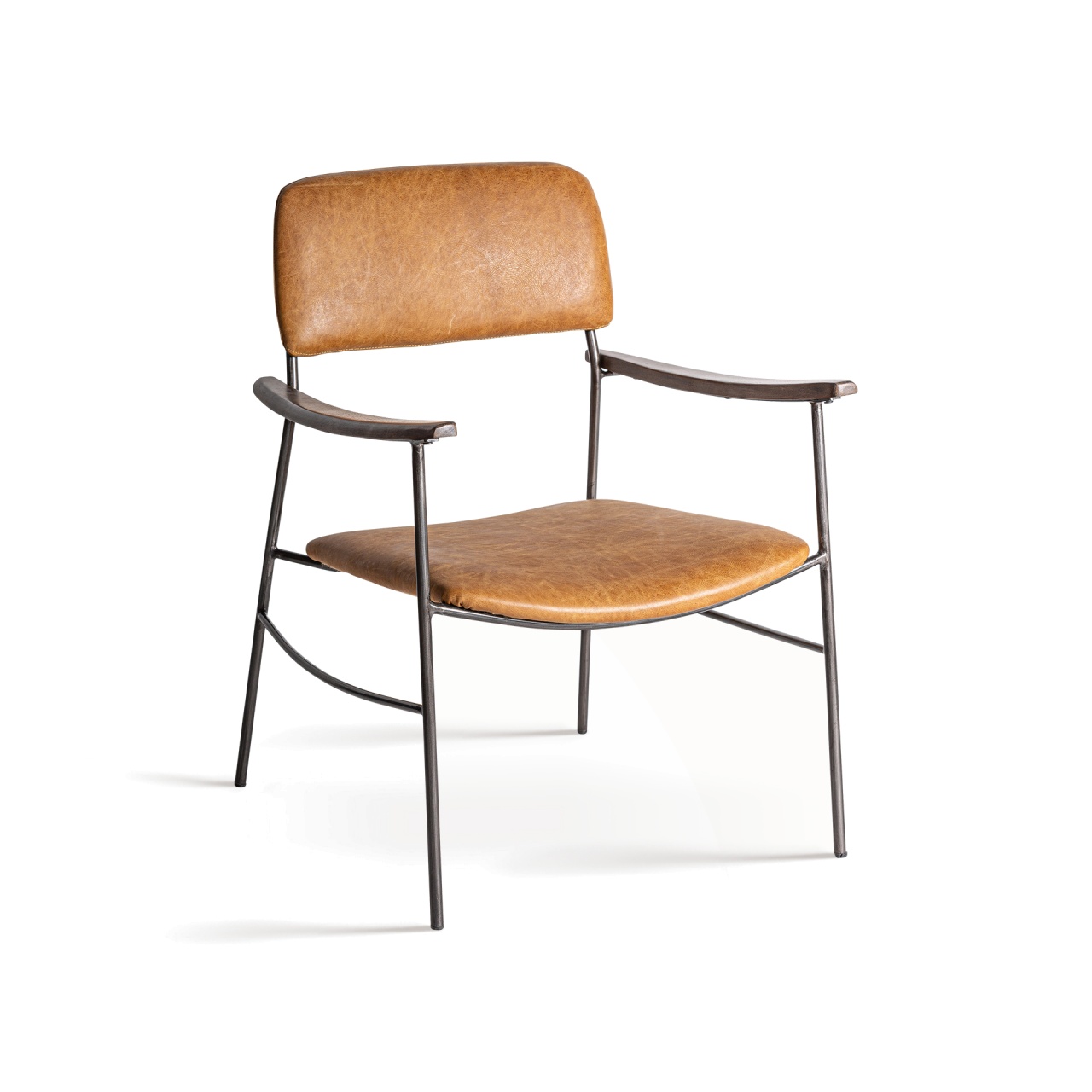 scaun ergonomice Scaun dining maro/negru din piele Waky Vical Home