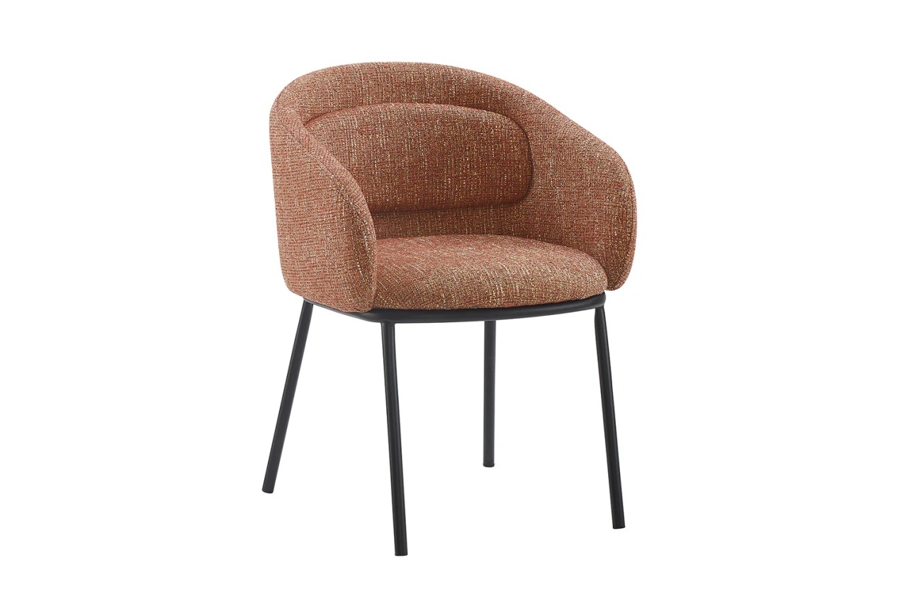 scaun maro Scaun dining maro ruginiu din textil Florenz The Home Collection