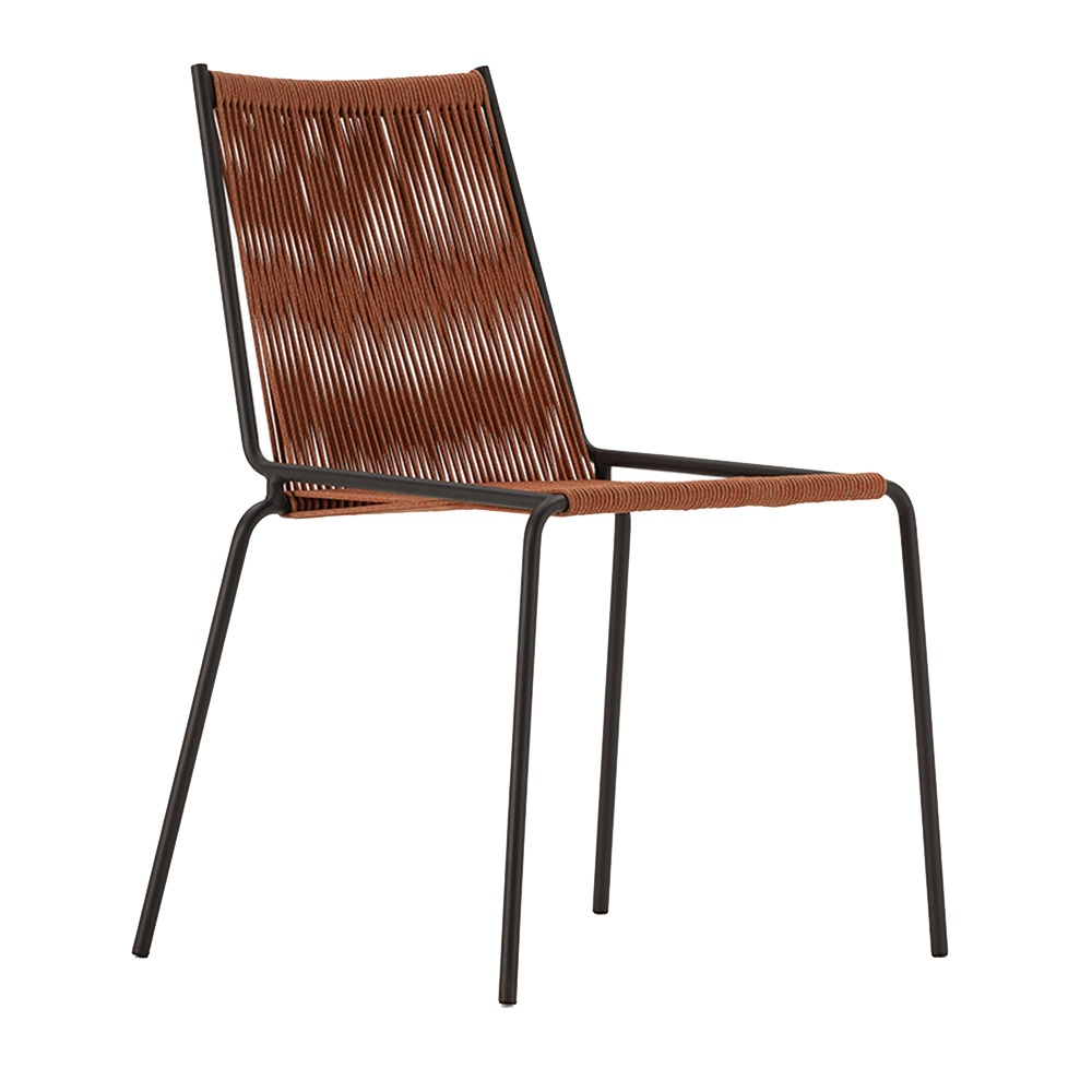 Quiet Object Scaun dining maro teracota din metal Emily Quiet Object