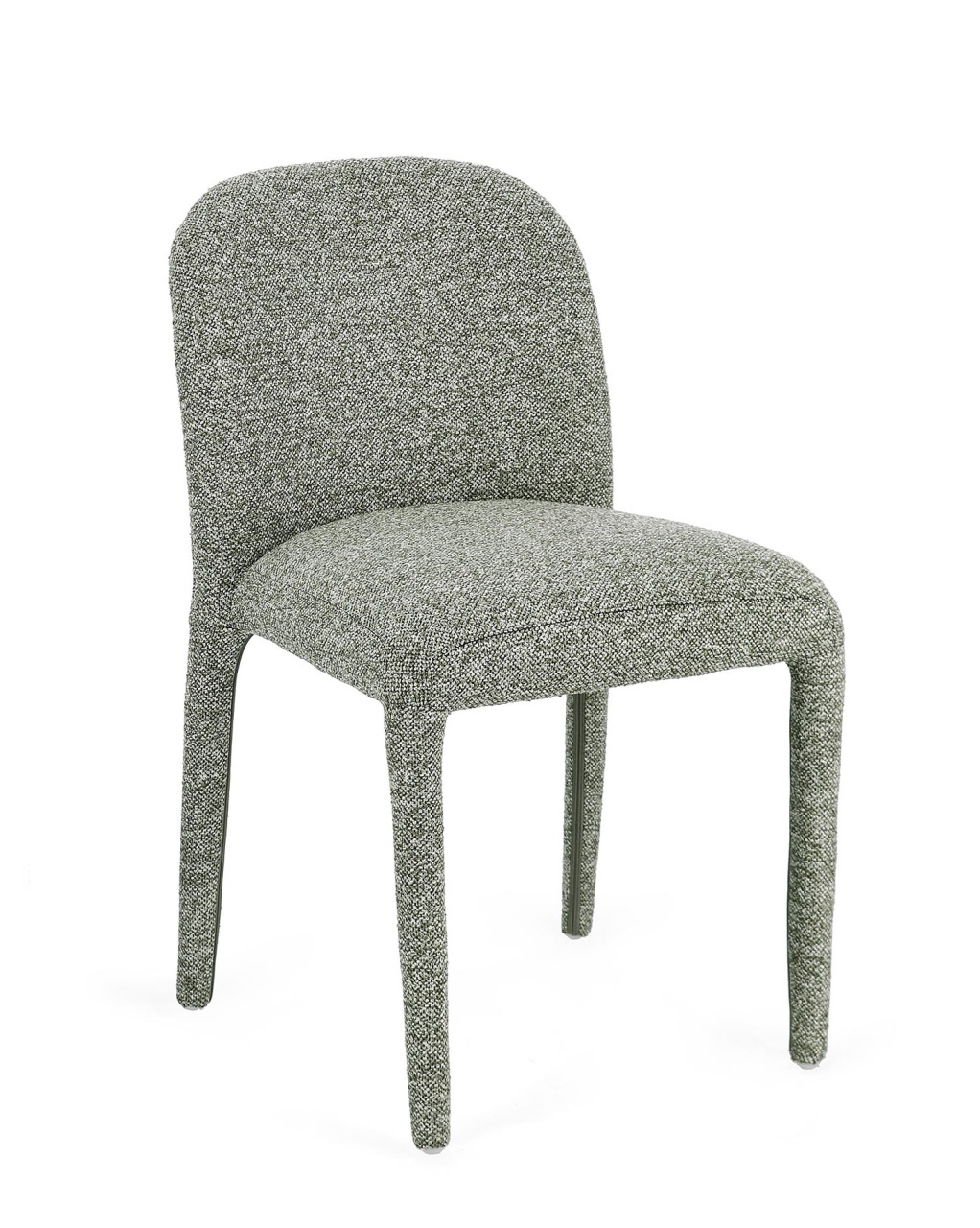 Chairs Scaun dining verde din textil Antara Boucle Bizzotto