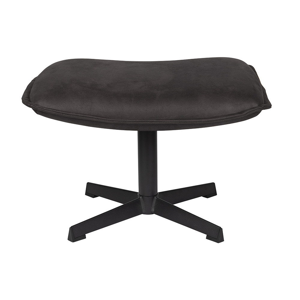 Quiet Object Scaunel gri antracit din piele ecologica John Quiet Object