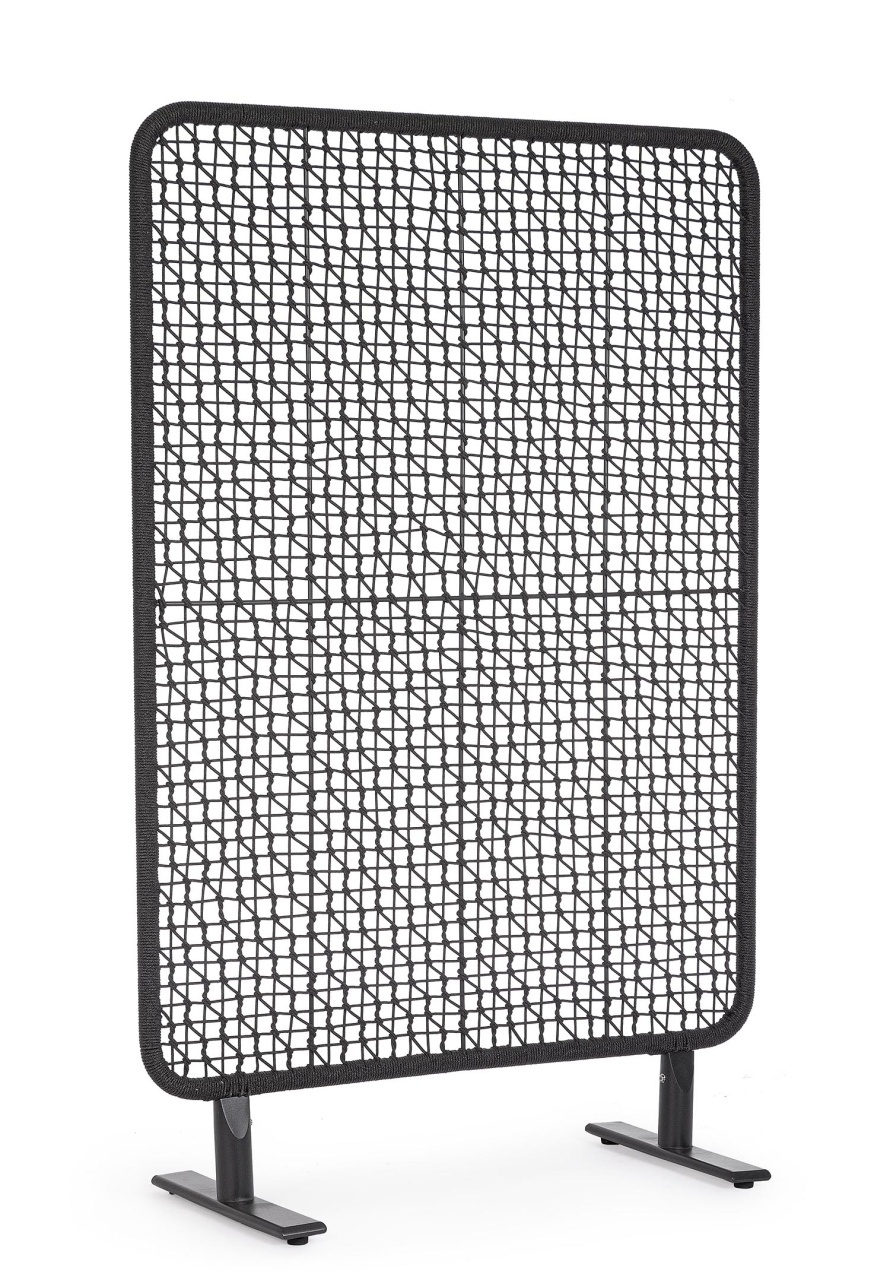 Room Dividers Separator camera negru din metal 120x180 cm Babilo Bizzotto