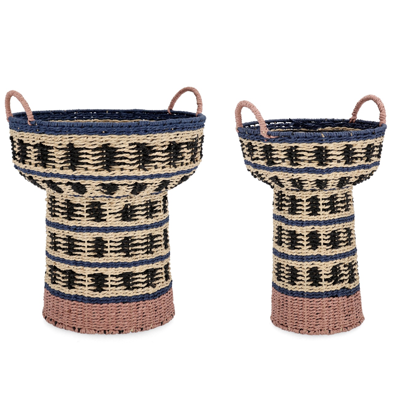 Baskets Set 2 cosuri multicolore din hartie Kya Bizzotto