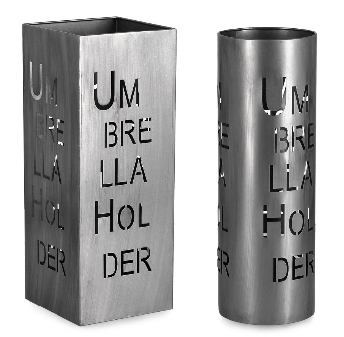 Set 2 suporturi pentru umbrele argintii din metal Eymar Bizzotto