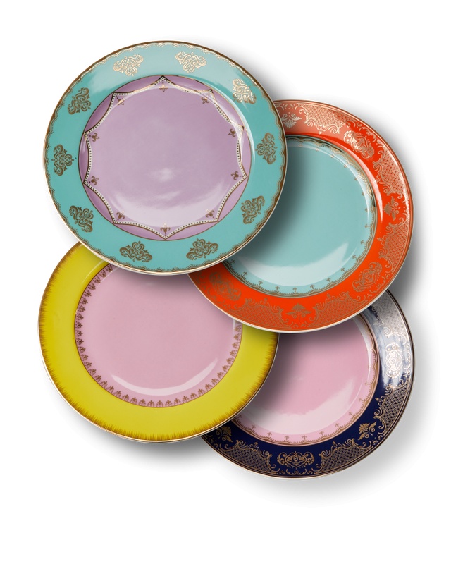 Plates Set 4 farfurii multicolore din ceramica 27 cm Grandpa Pols Potten