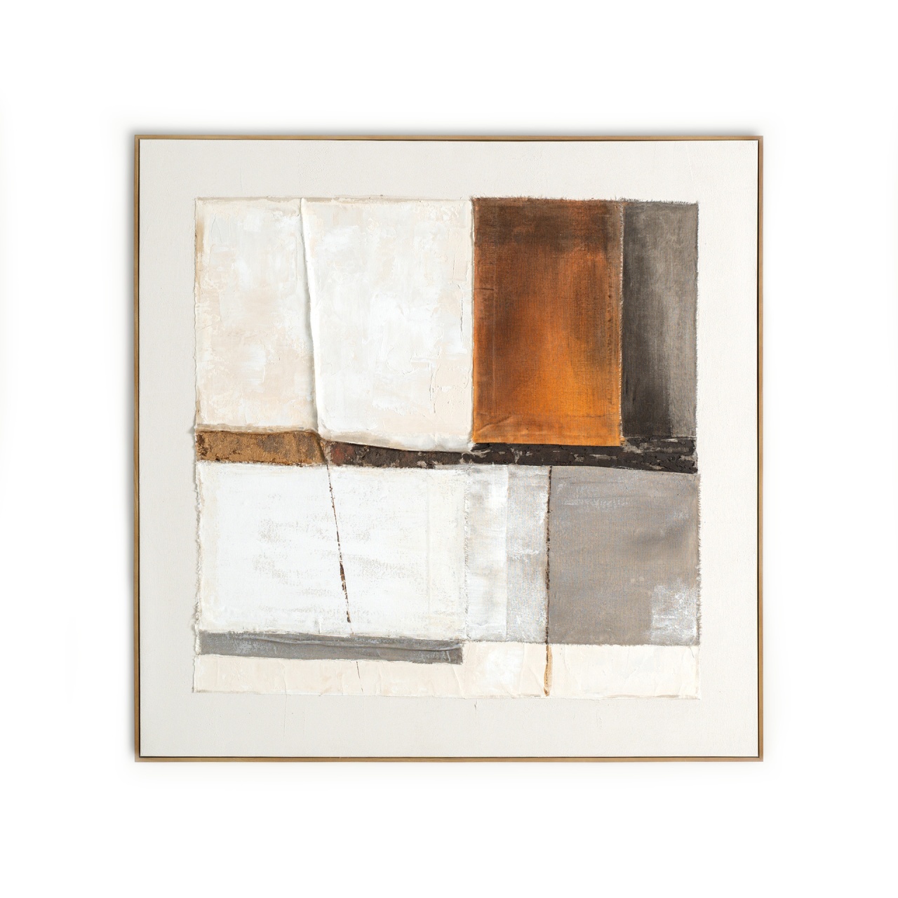 mobile dormitor Tablou multicolor din fibre naturale 120x120 cm Unai Vical Home