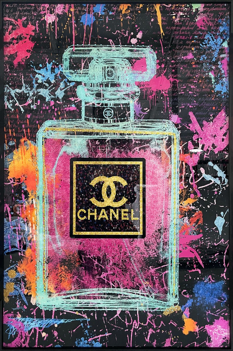 perfume JC Tablou multicolor din sticla 80x120 cm Colored perfume Ter Halle