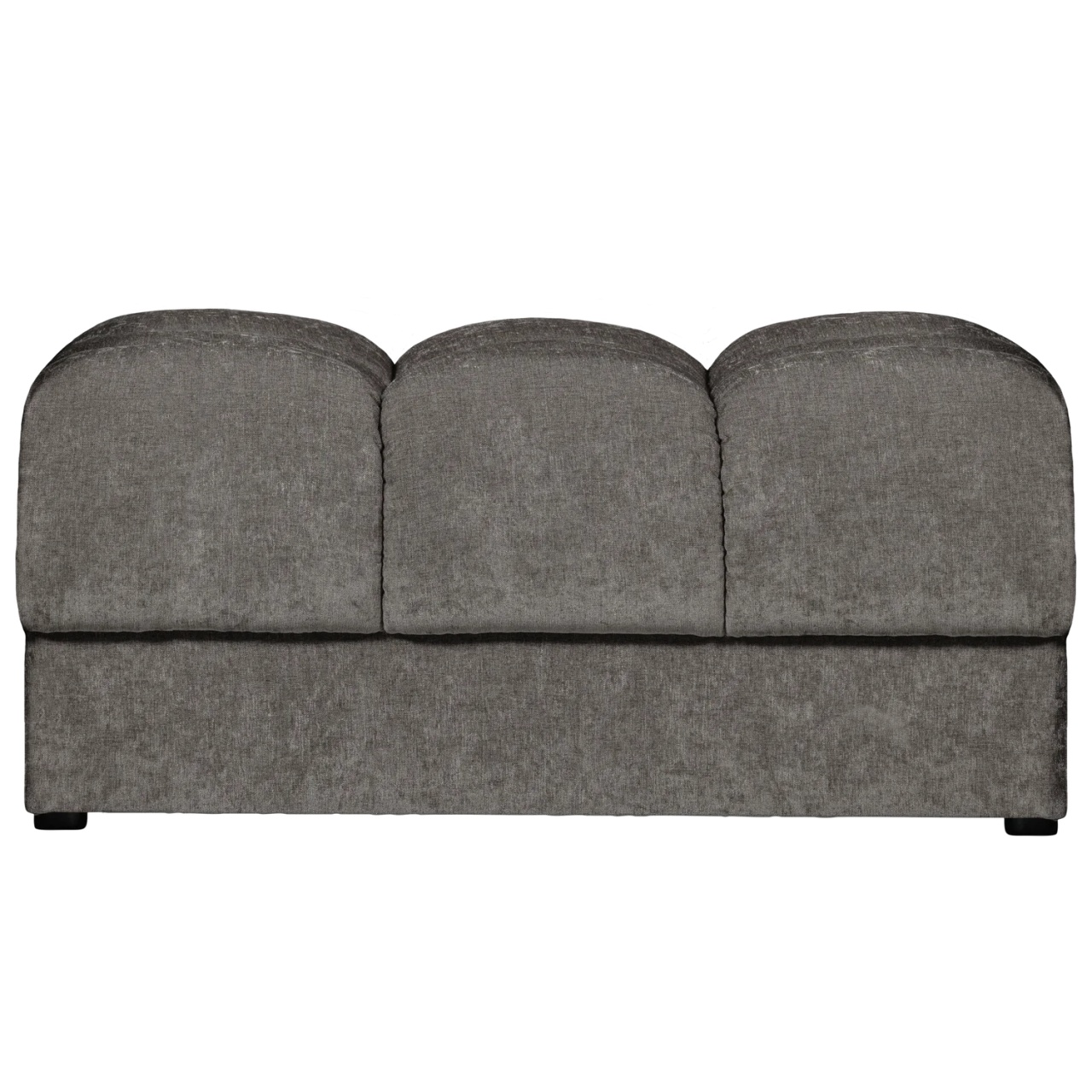 Ottomans Taburet dreptunghiular gri din textil 61x82 cm Second Date Woood