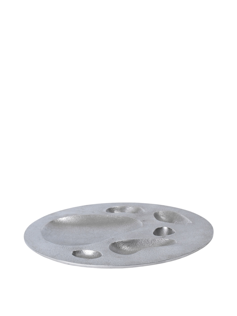 Tava decorativa argintie din metal 32 cm Niche Ferm Living
