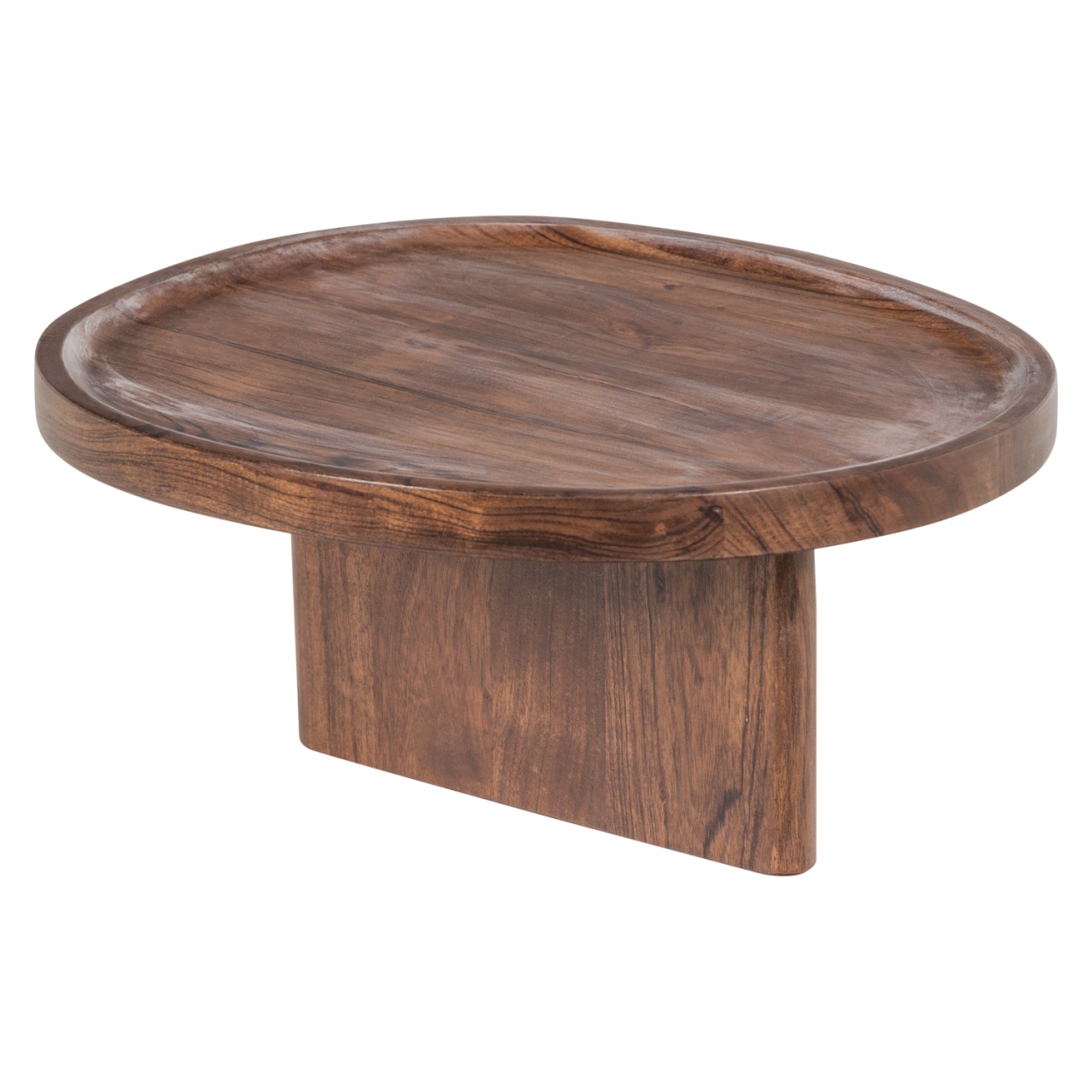 Serving Trays Tava pentru canapea ovala maro din lemn 18x40 cm Naro Woood